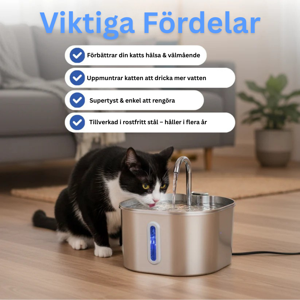 Skydda din katt från urinvägsinfektioner, urinsten och njursjukdomar med Purrity.